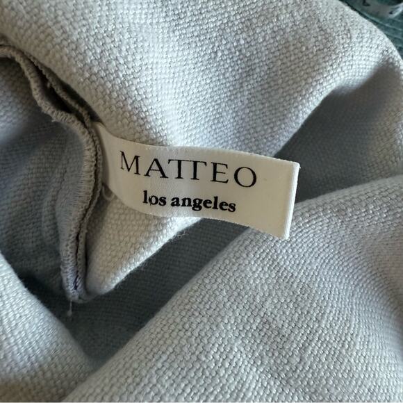 Matteo Los Angeles Vintage Linen Light Blue Girls Jumpsuit Size XXL Juniors - Picture 8 of 10